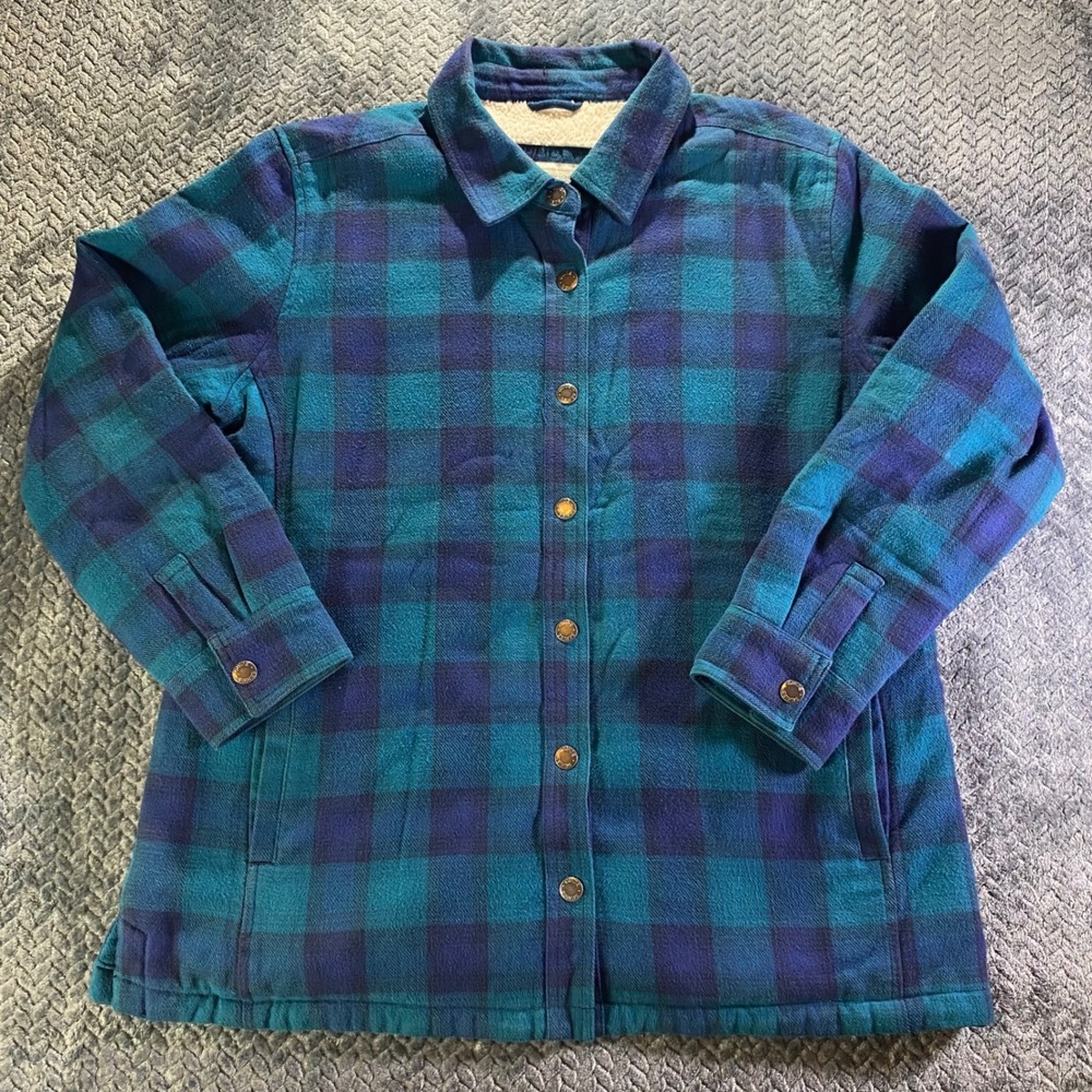 Guide Series Gander Mountain Mens Plaid Sherpa‎ Lined Flannel Shirt XL